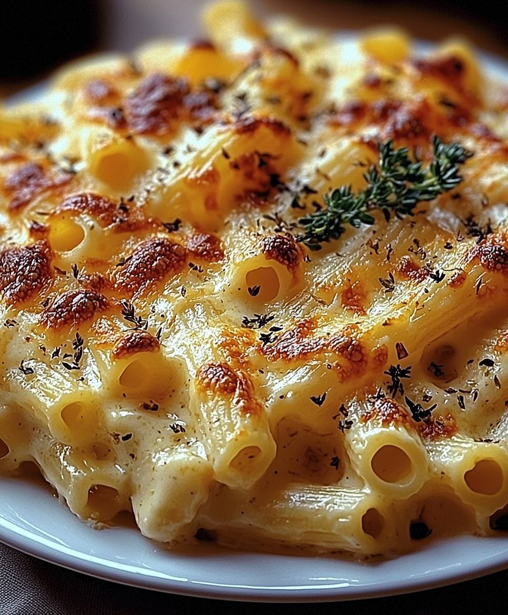 Gratin pâtes facile savoureux