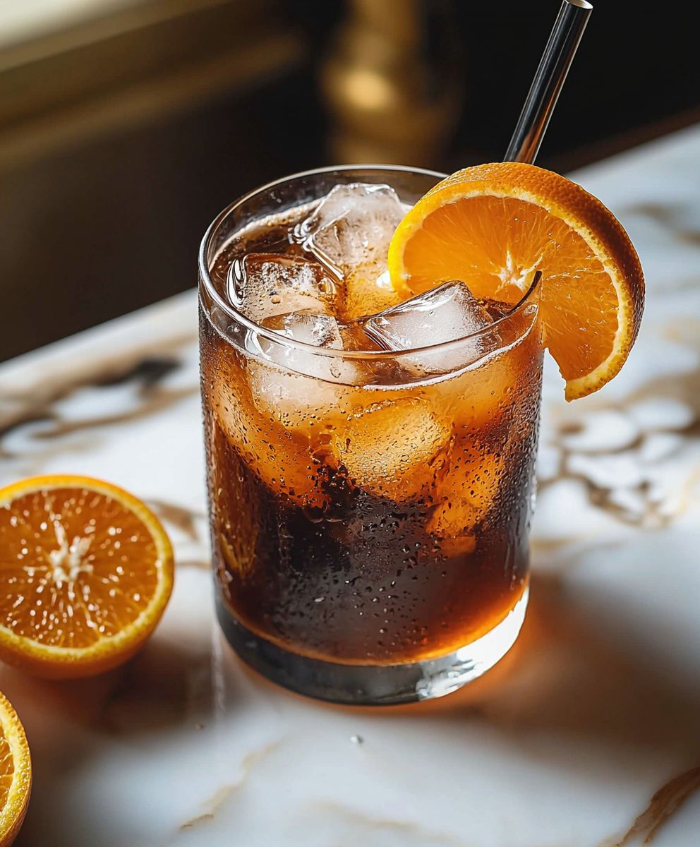 Tonique orange infusé froid