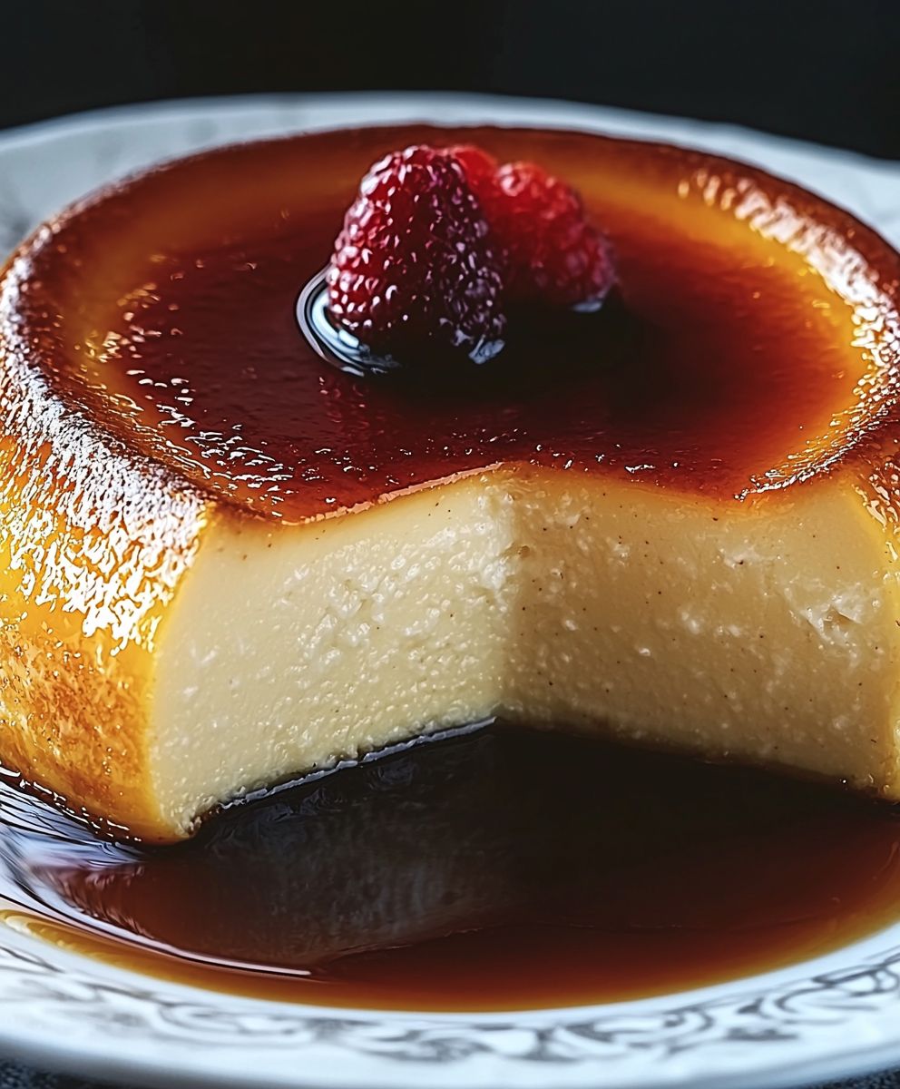 Flan pâtissier fondant sans pâte