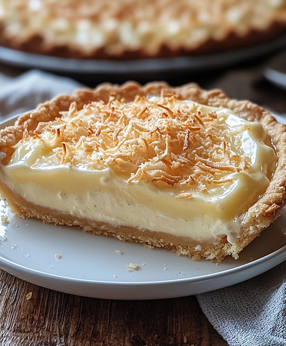 Tarte crème coco paradisiaque