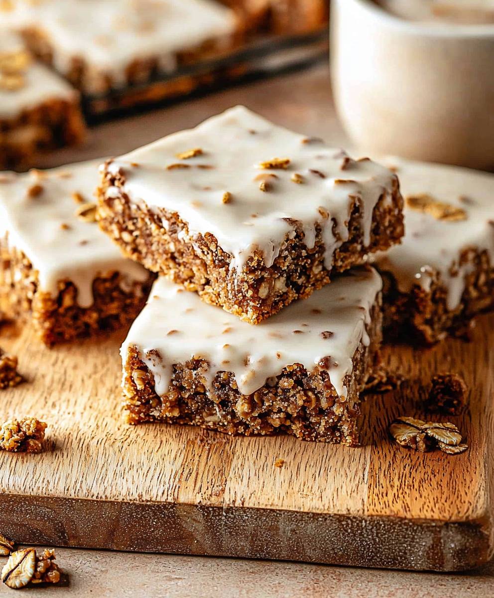 Barres glacées aux biscuits d'avoine
