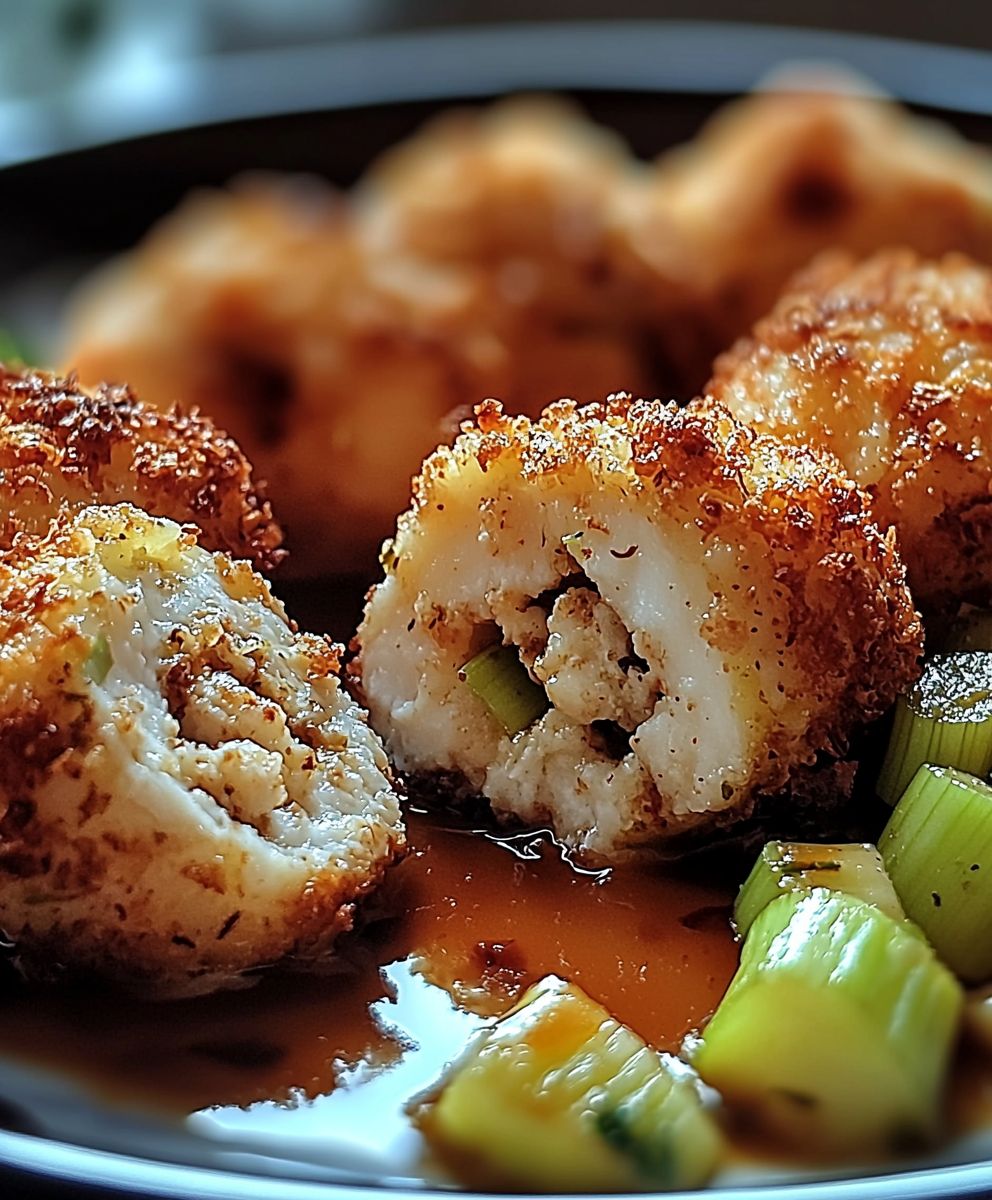 Cordon bleu poireaux croquettes