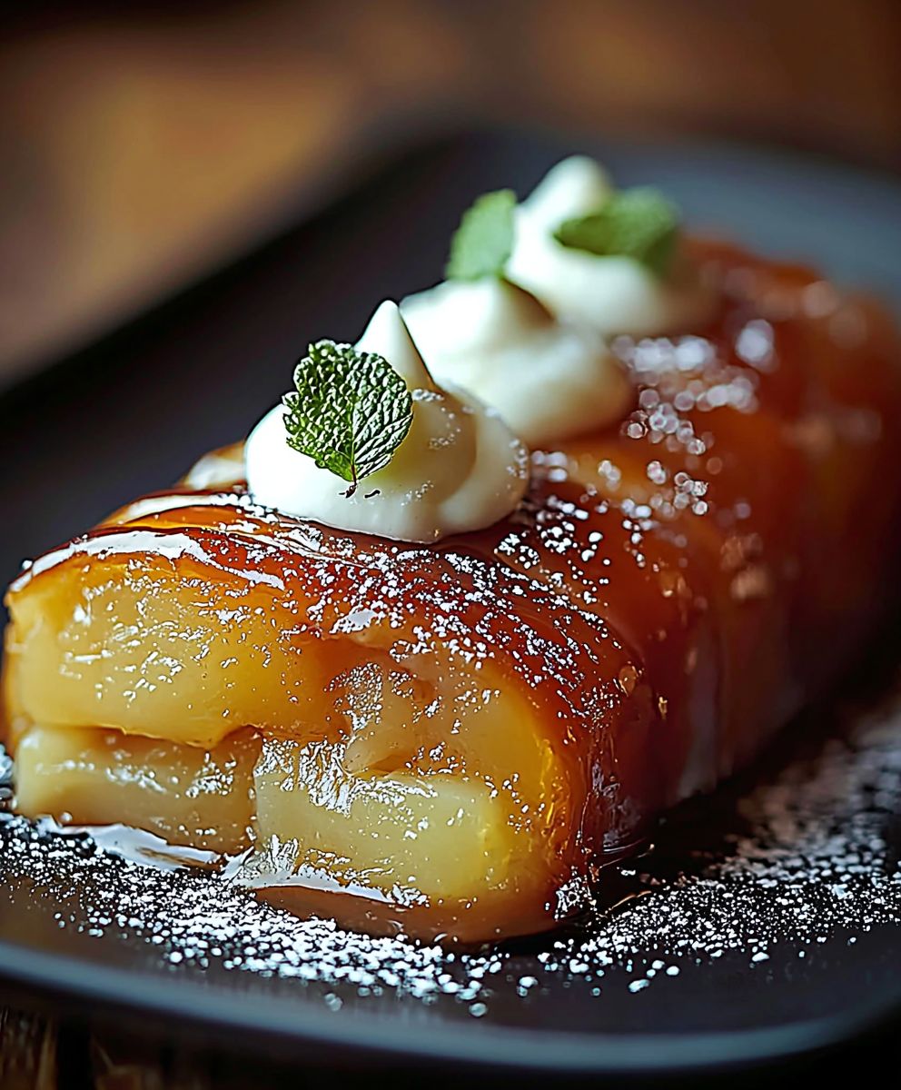 Bûche Tatin caramélisée