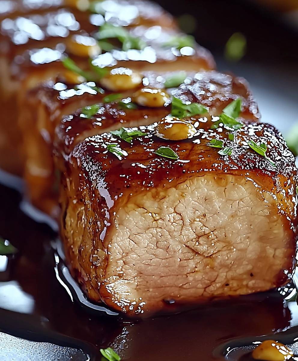 Longe de porc vinaigre balsamique