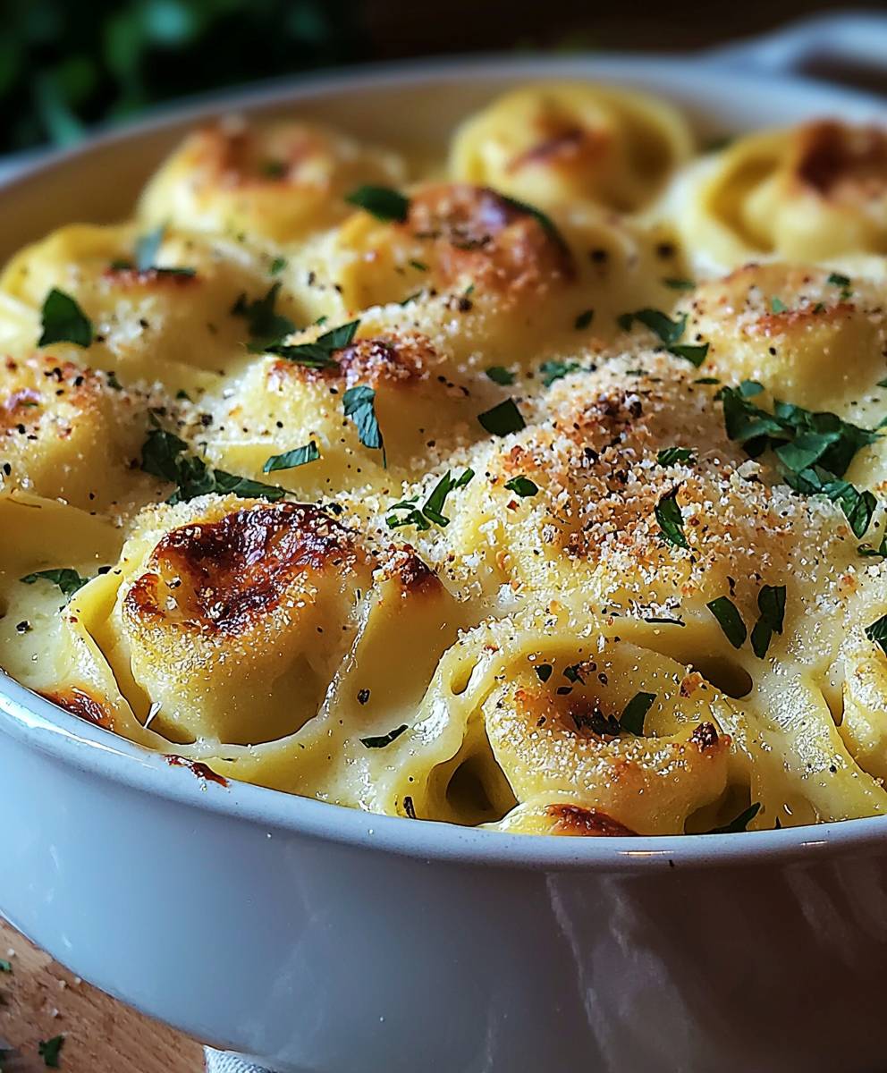 Gratin tortellini artichauts
