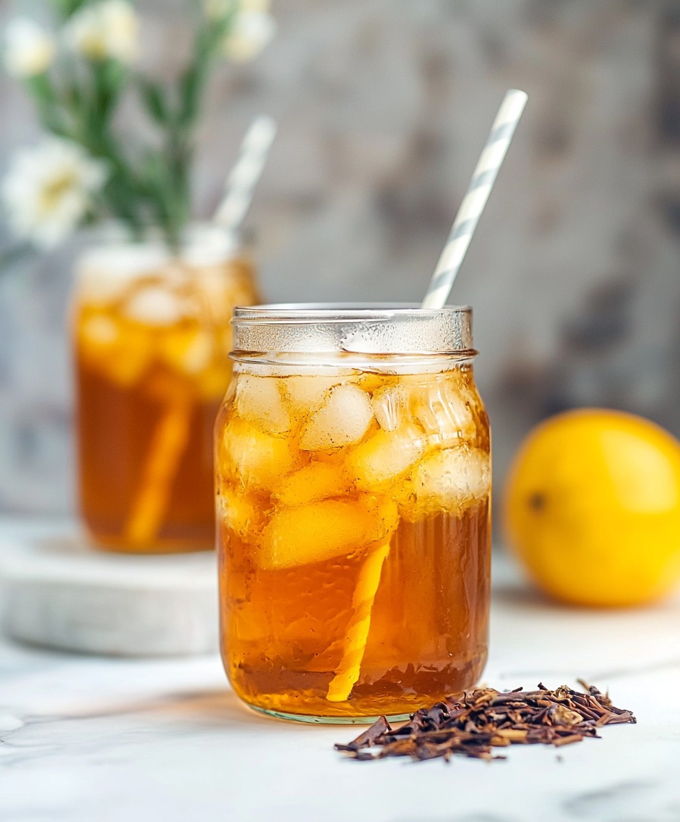 Infusion rooibos froid maison