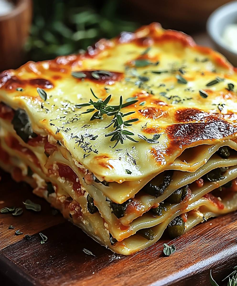 Lasagnes aux légumes fondantes