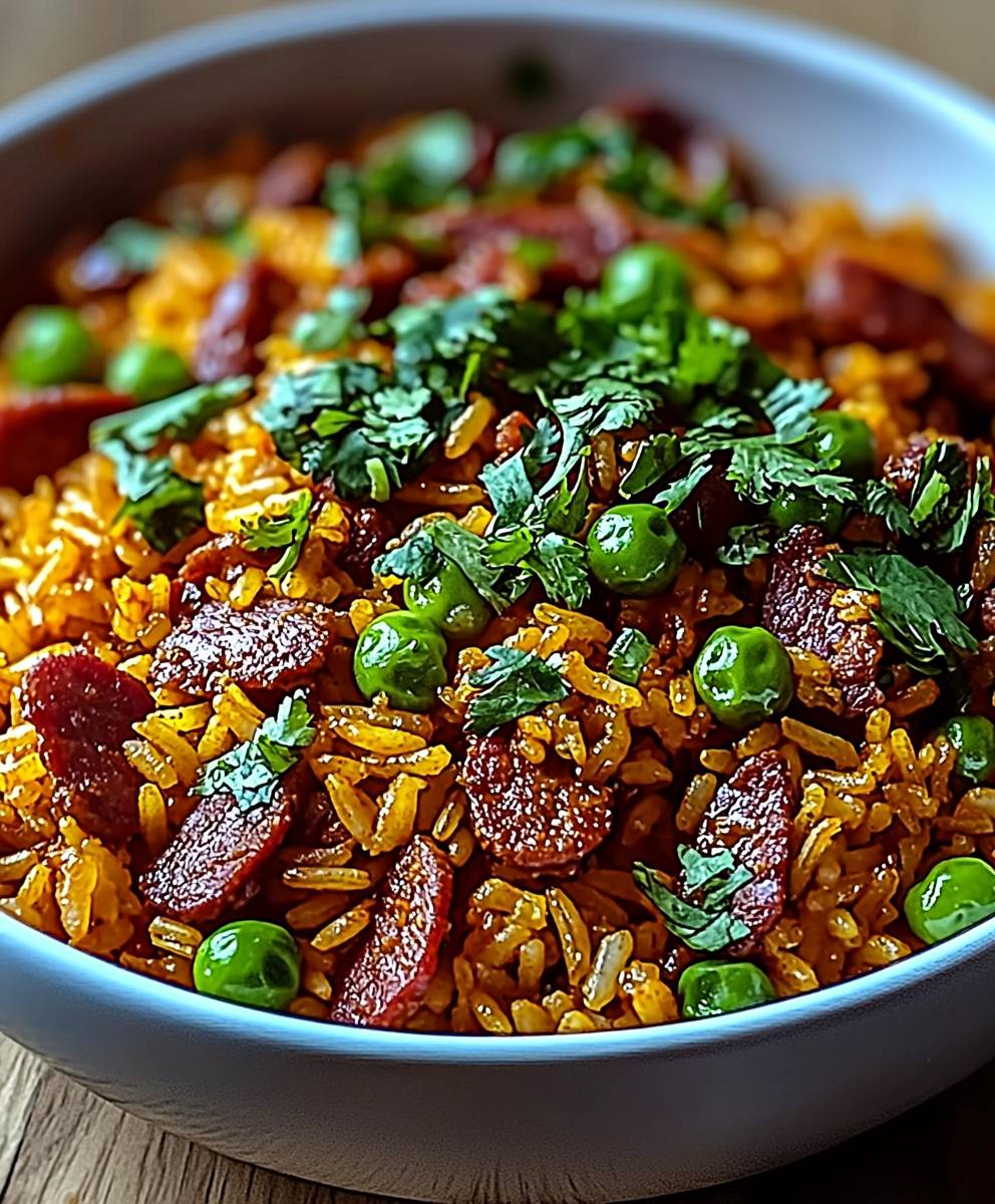Riz mexicain chorizo lardons