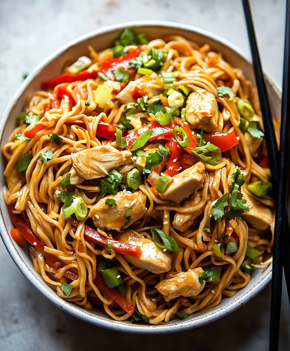 Chow Mein poulet