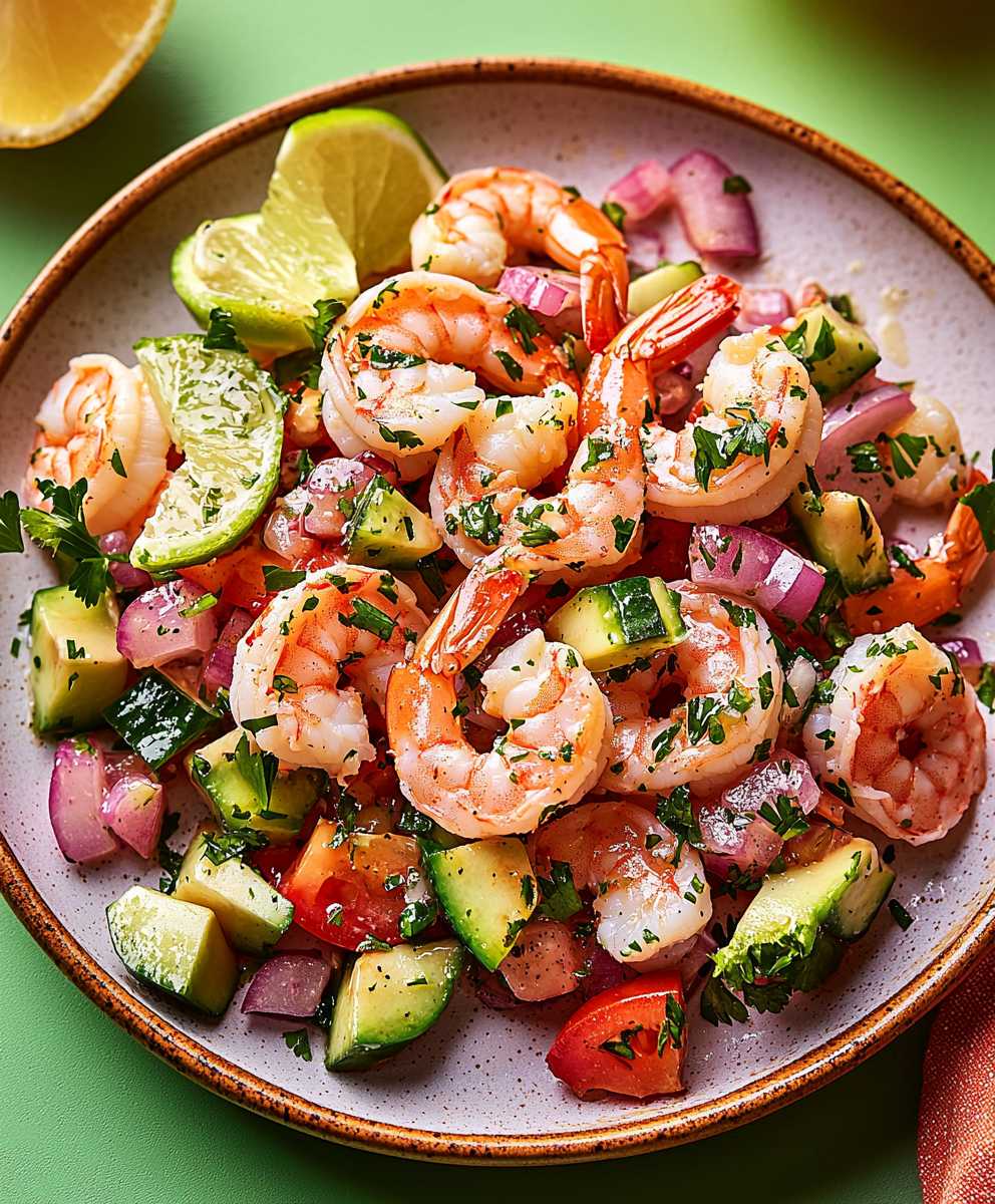 Ceviche de crevettes facile