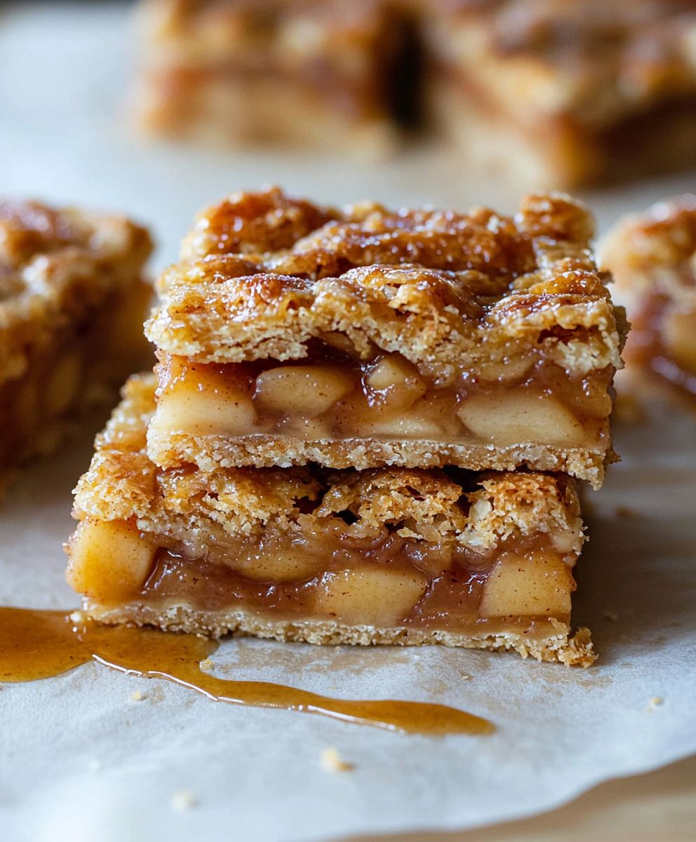 Barres tarte aux pommes