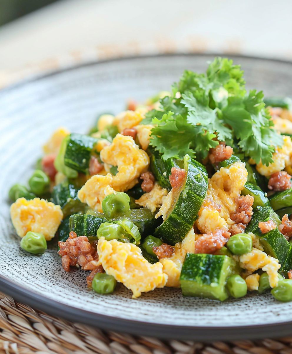 Melon amer sauté aux ufs