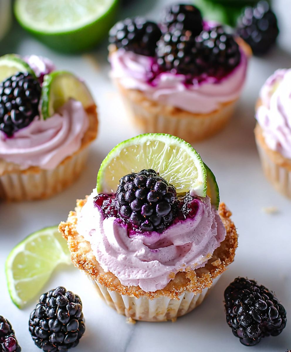 Tarte citron vert mûres