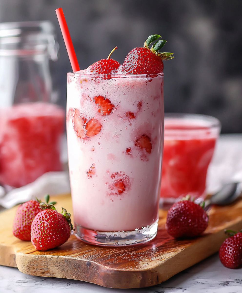 Lait fraise coréen