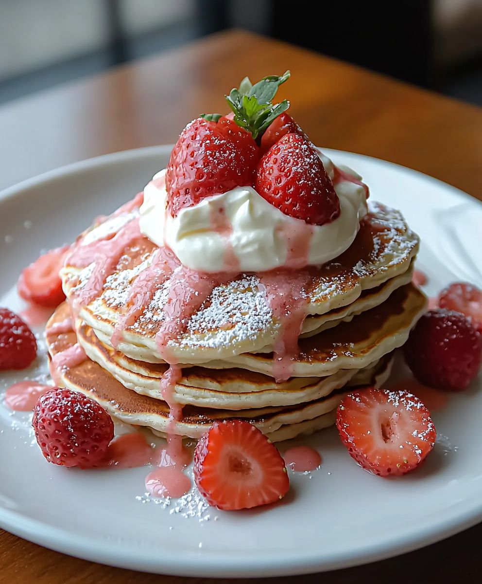 Crêpes protéinées fraises crème