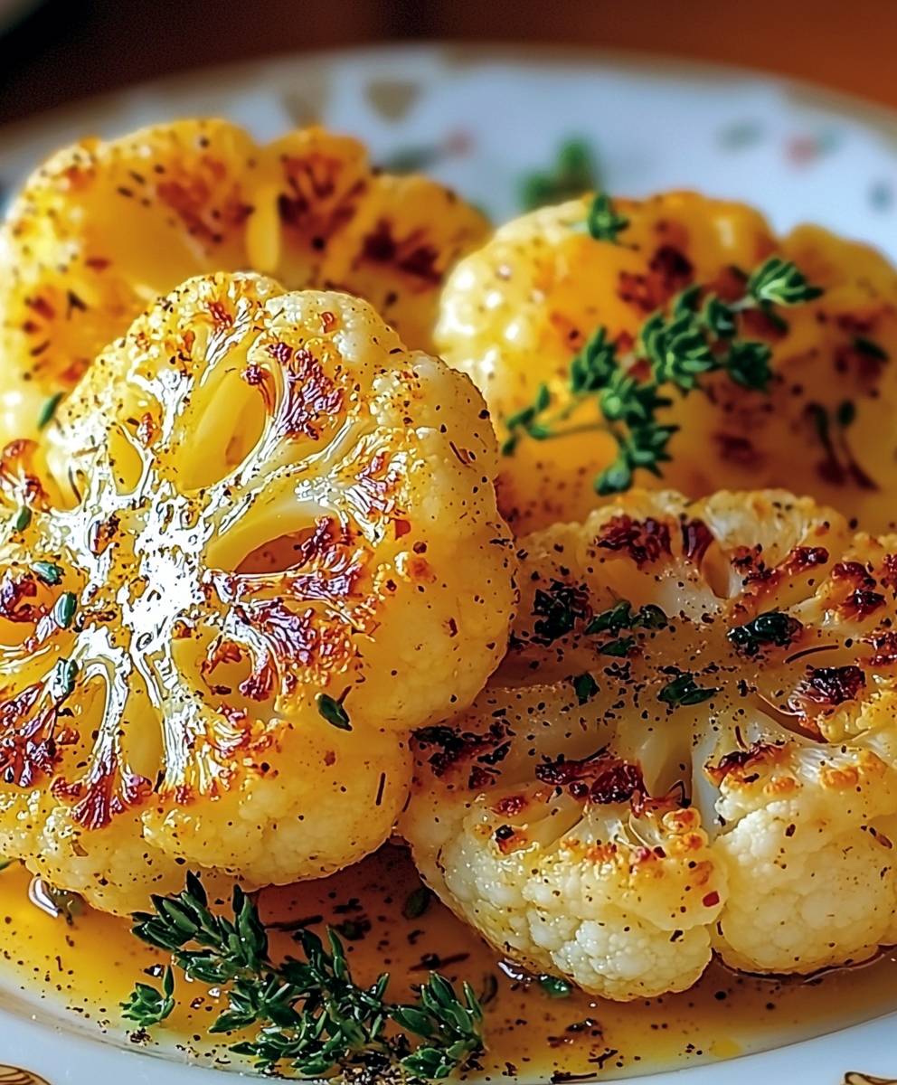 Chou fleur rôti aux épices