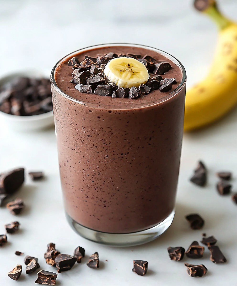Smoothie banane cacao
