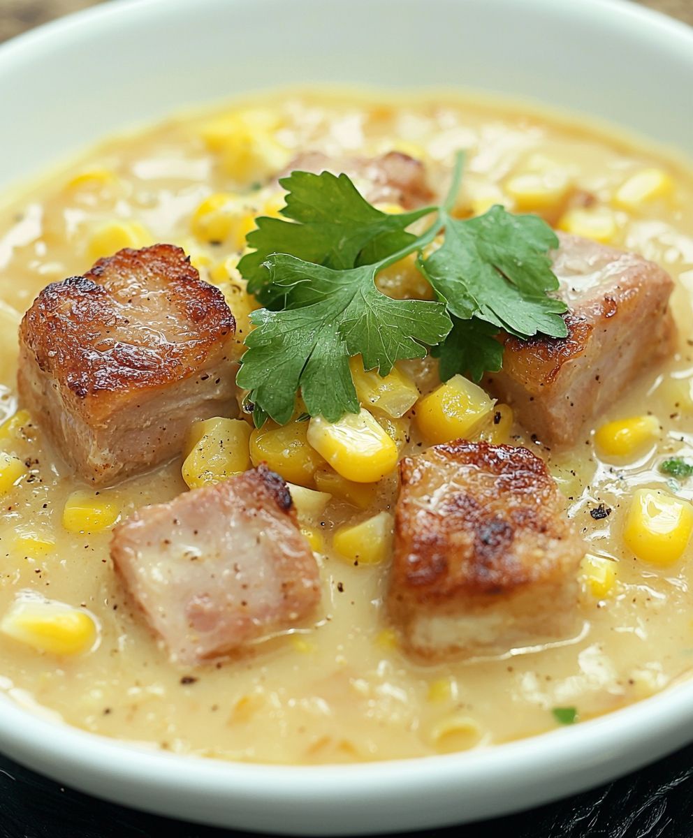 Porc crémeux au maïs