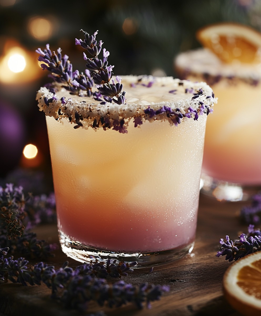 Mocktail Noël noix de coco lavande