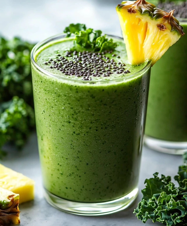 Smoothie ananas chou frisé