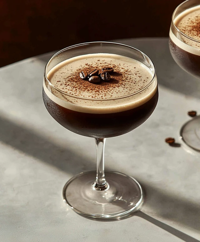 Martini expresso cocktail