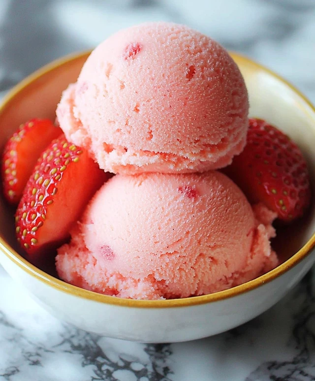 sorbet fraise banane