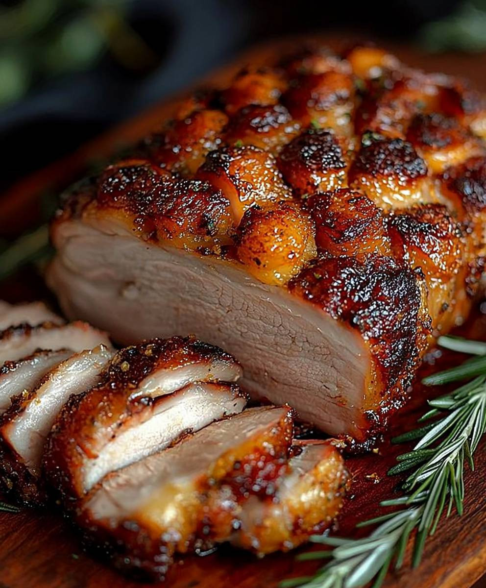 Rôti de porc croustillant