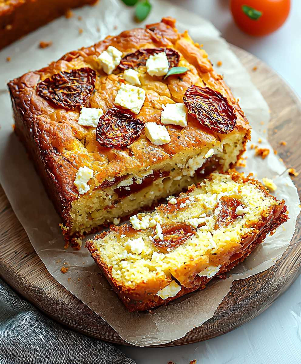 Cake tomates séchées feta