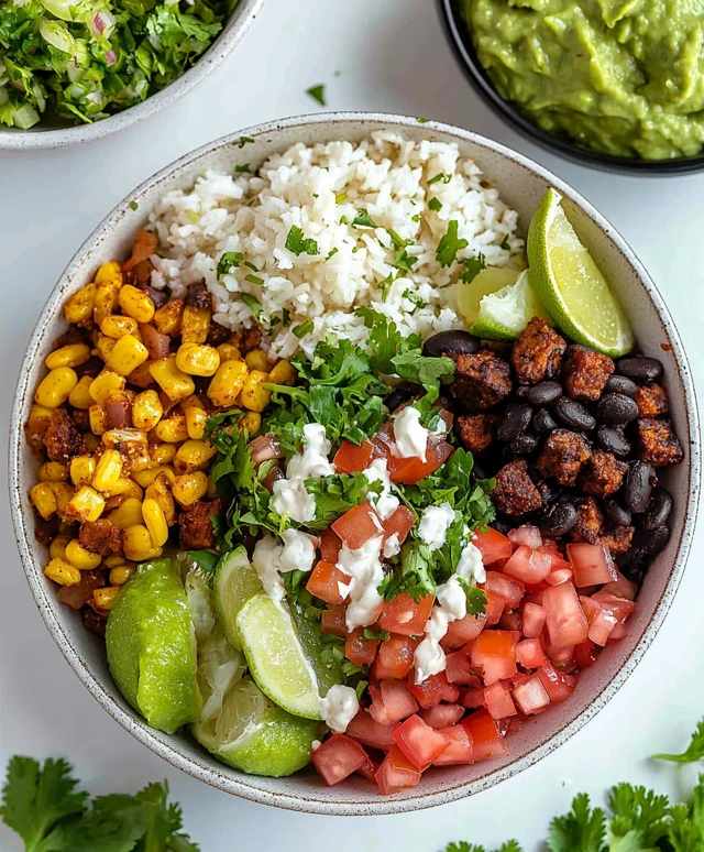 Bol de burrito végétalien
