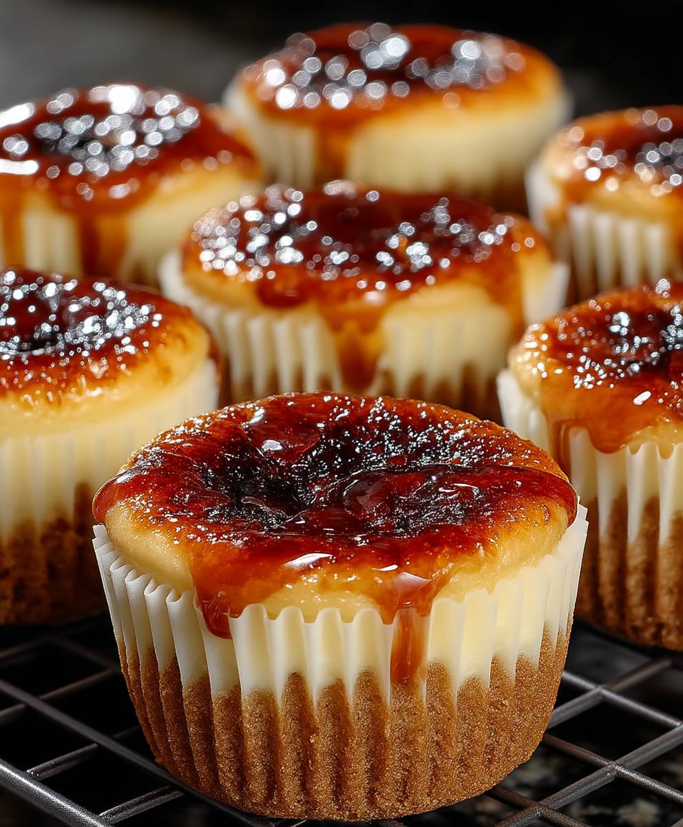Cheesecake Crème Brûlée Cupcakes
