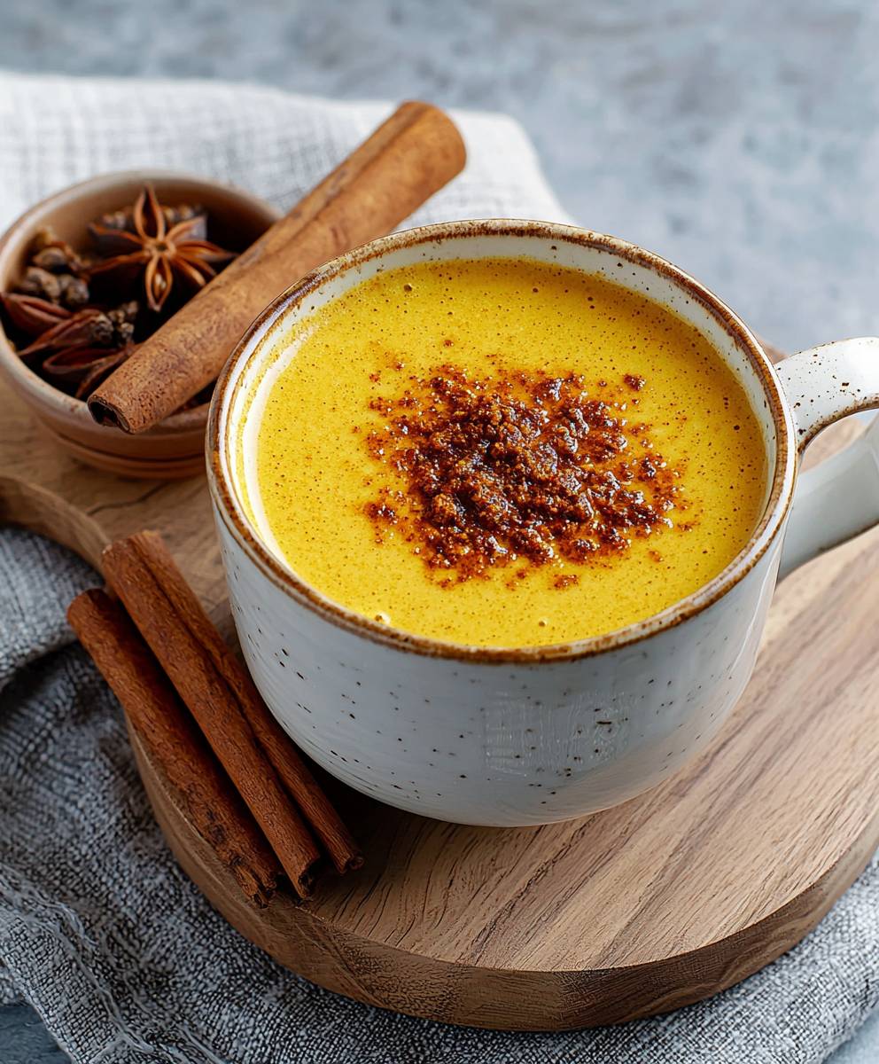 Lait doré pâte épices