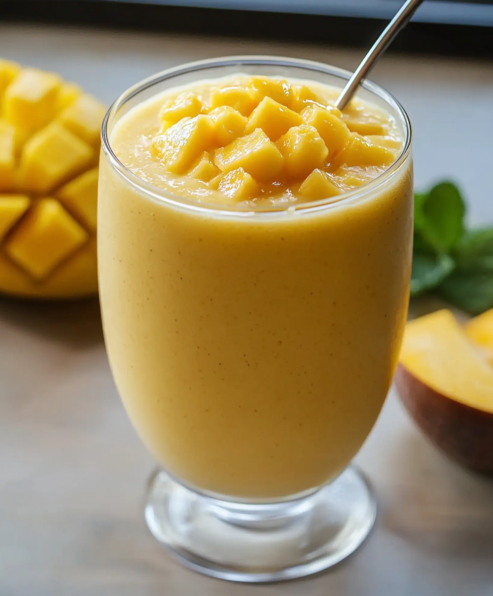 Smoothie tropical mangue