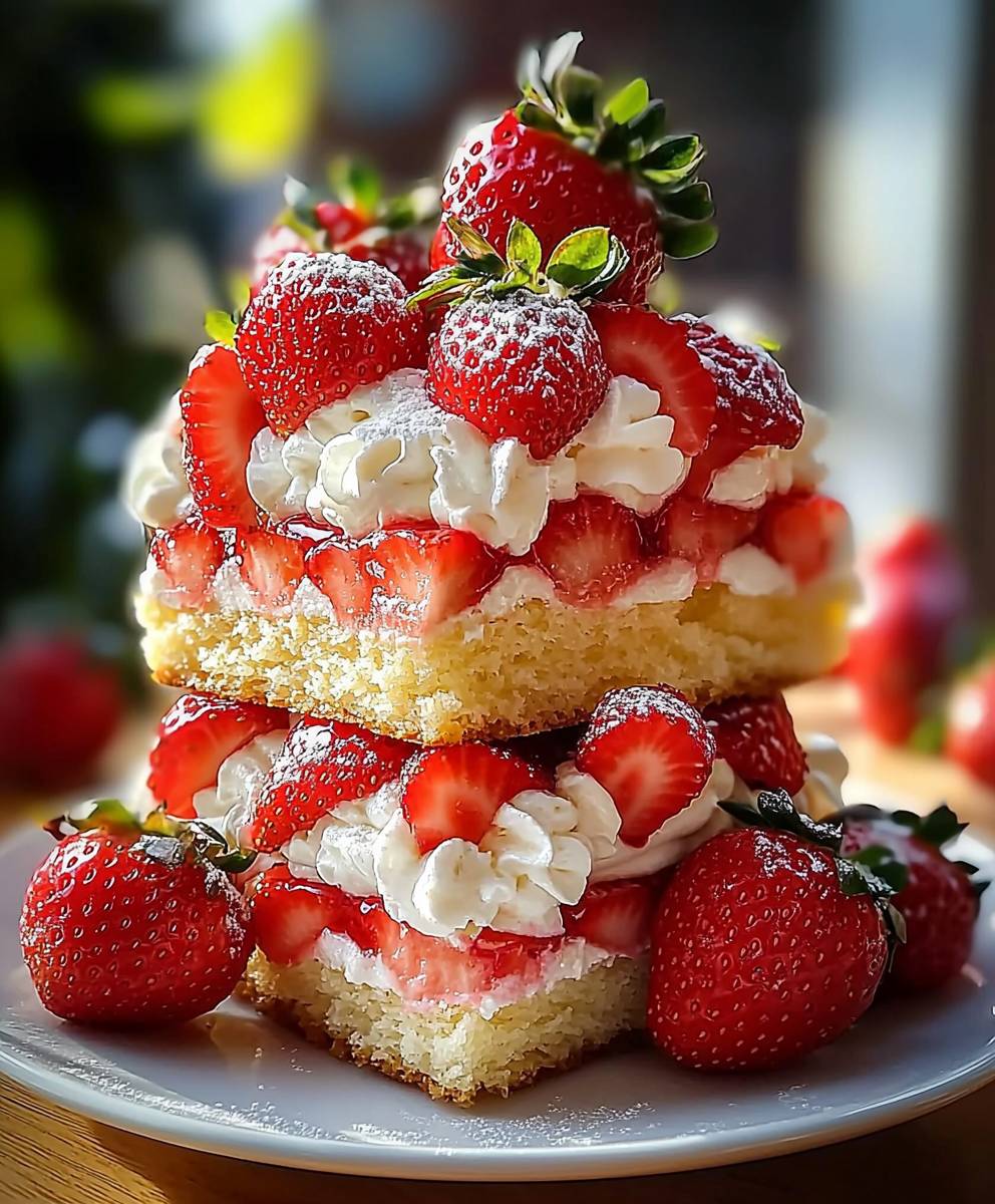 Shortcake aux fraises maison