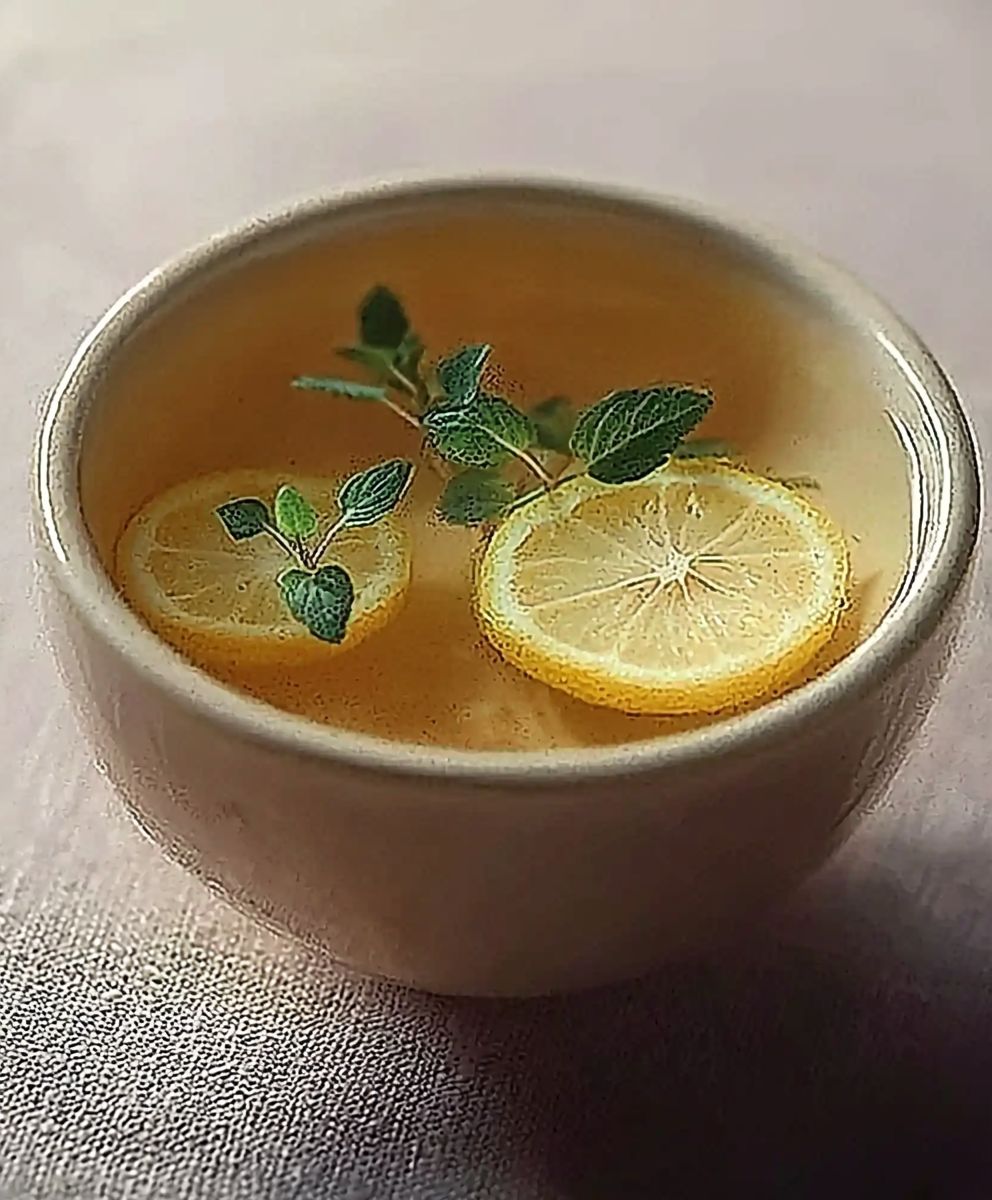 Infusion citron menthe thym