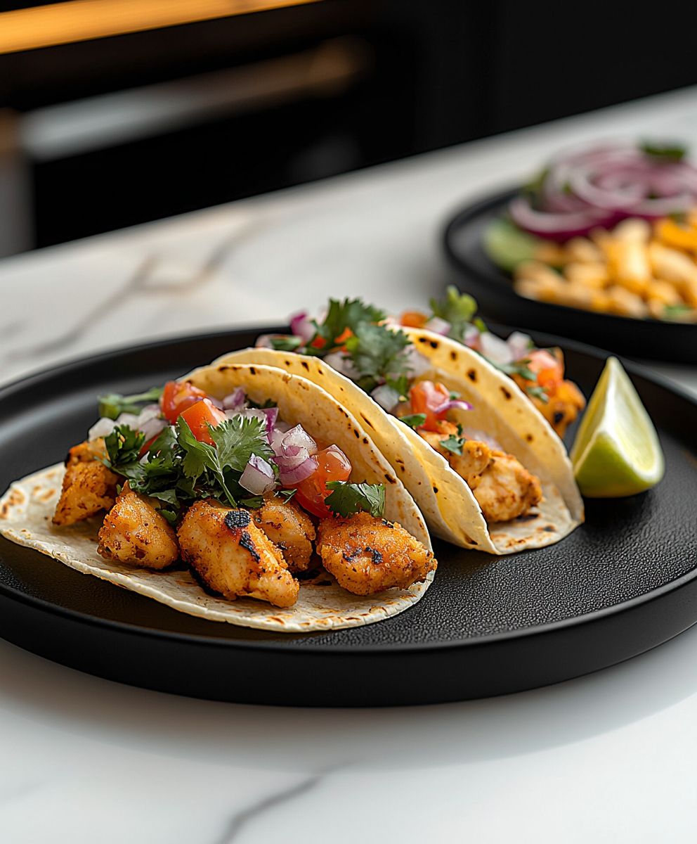 Tacos poulet croustillant air fryer