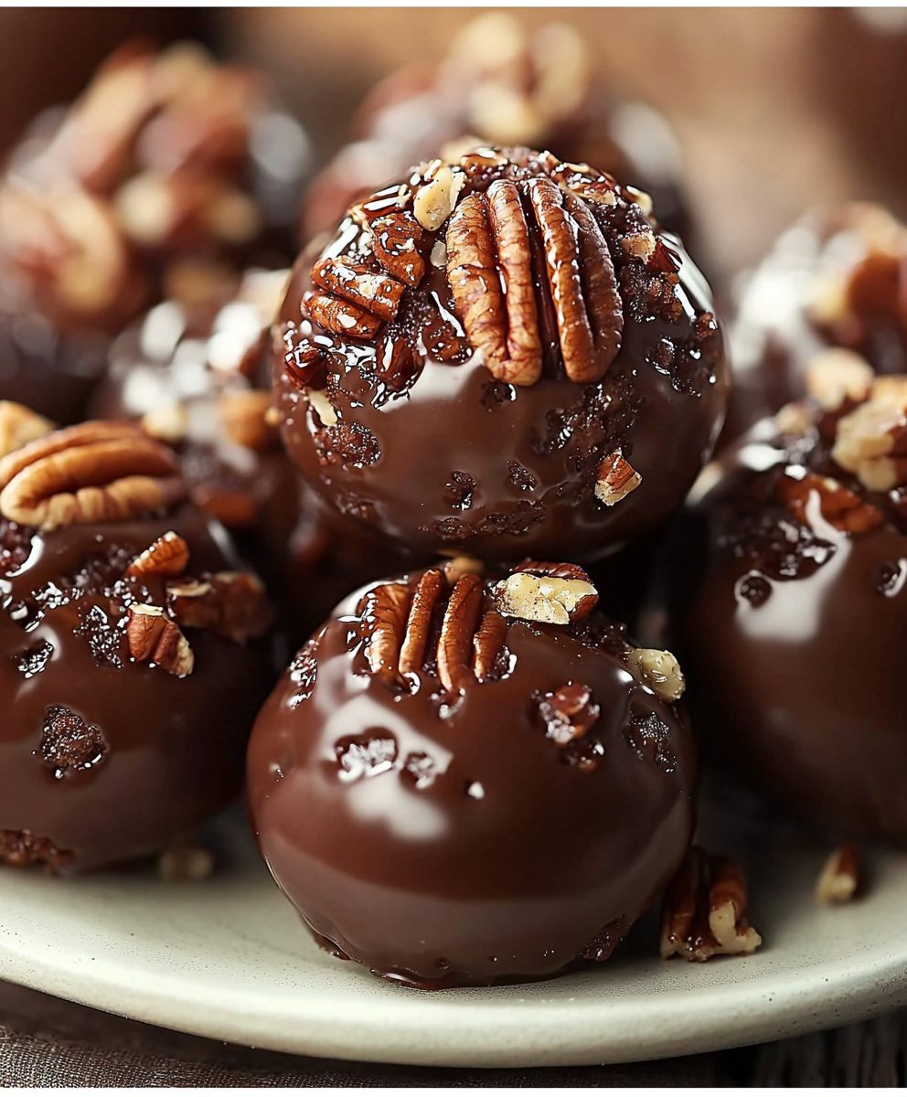 Boules gâteau noix de pécan