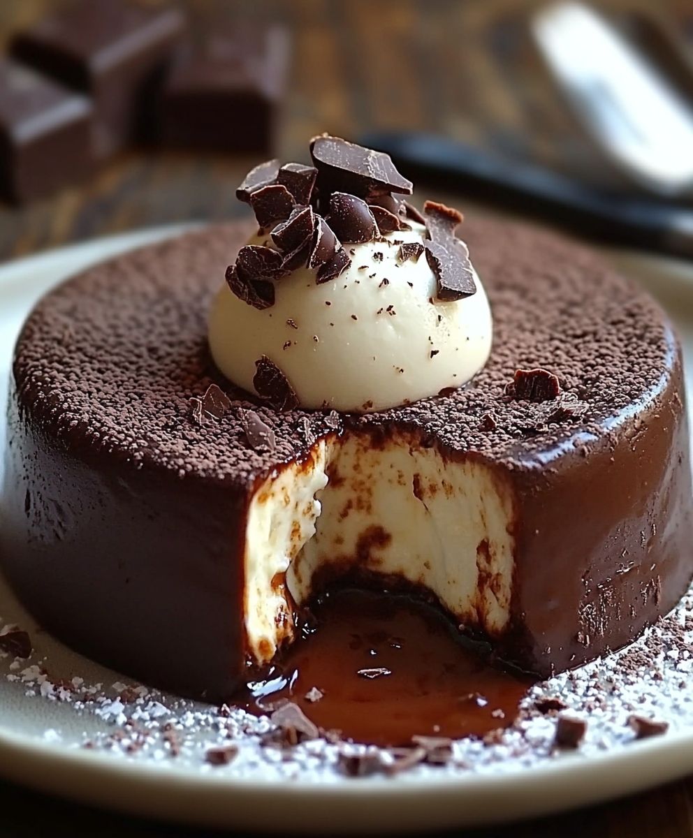 Fondant chocolat fromage blanc