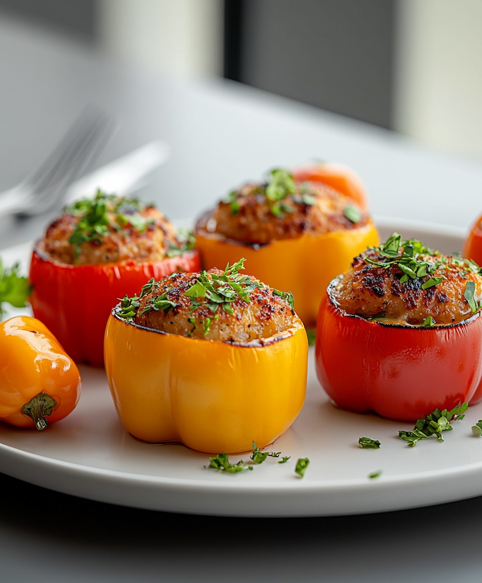 Poivrons farcis air fryer Ninja