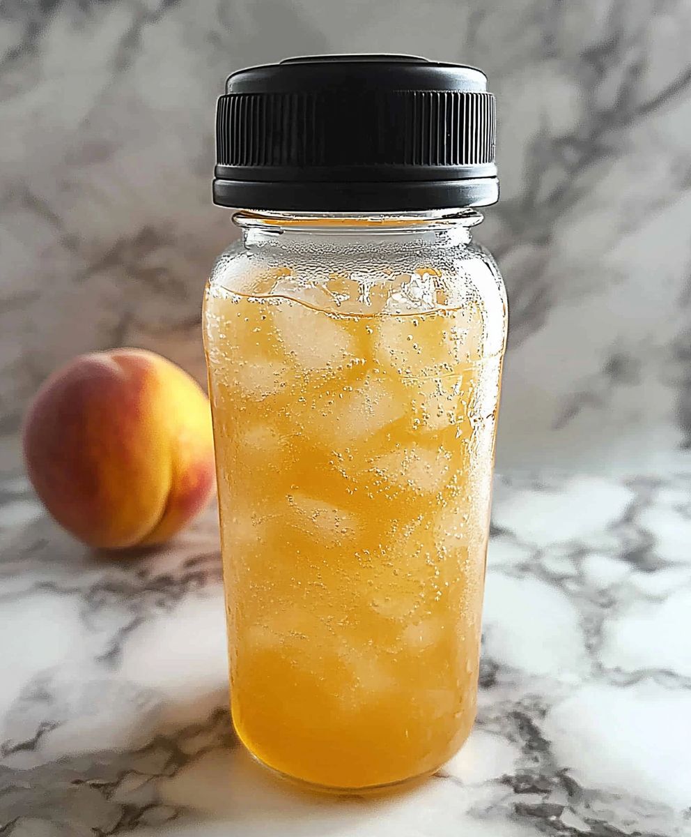 Limonade thé vert pêche glacée