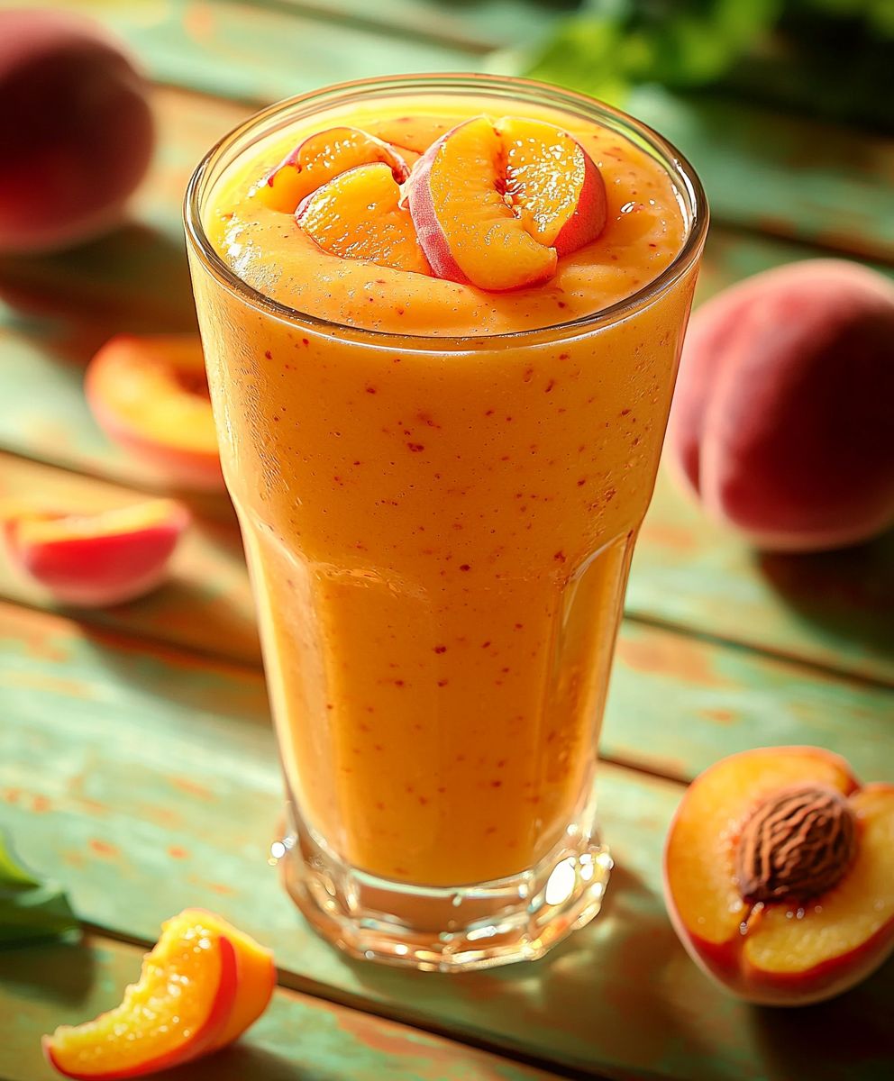Smoothie pêche abricot