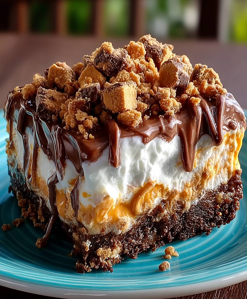 Poke Cake Butterfinger Chocolat