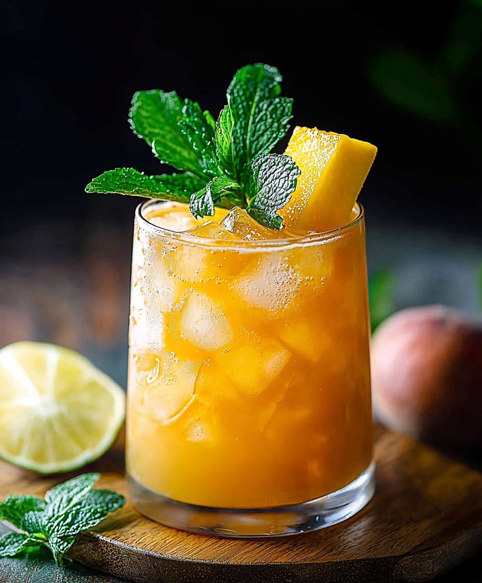 Thé glacé mangue fait maison