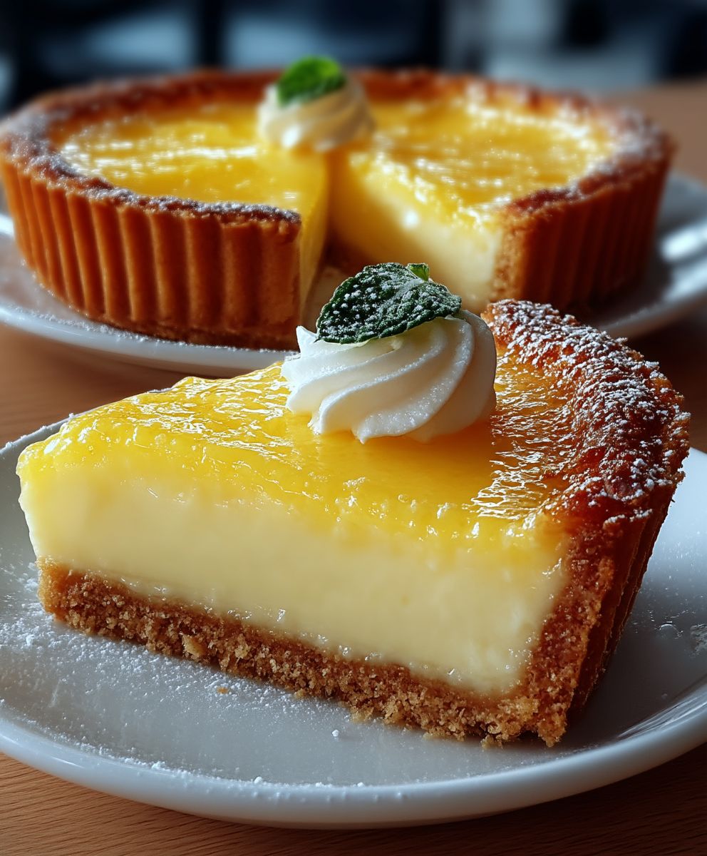 Gâteau citron crème anglaise