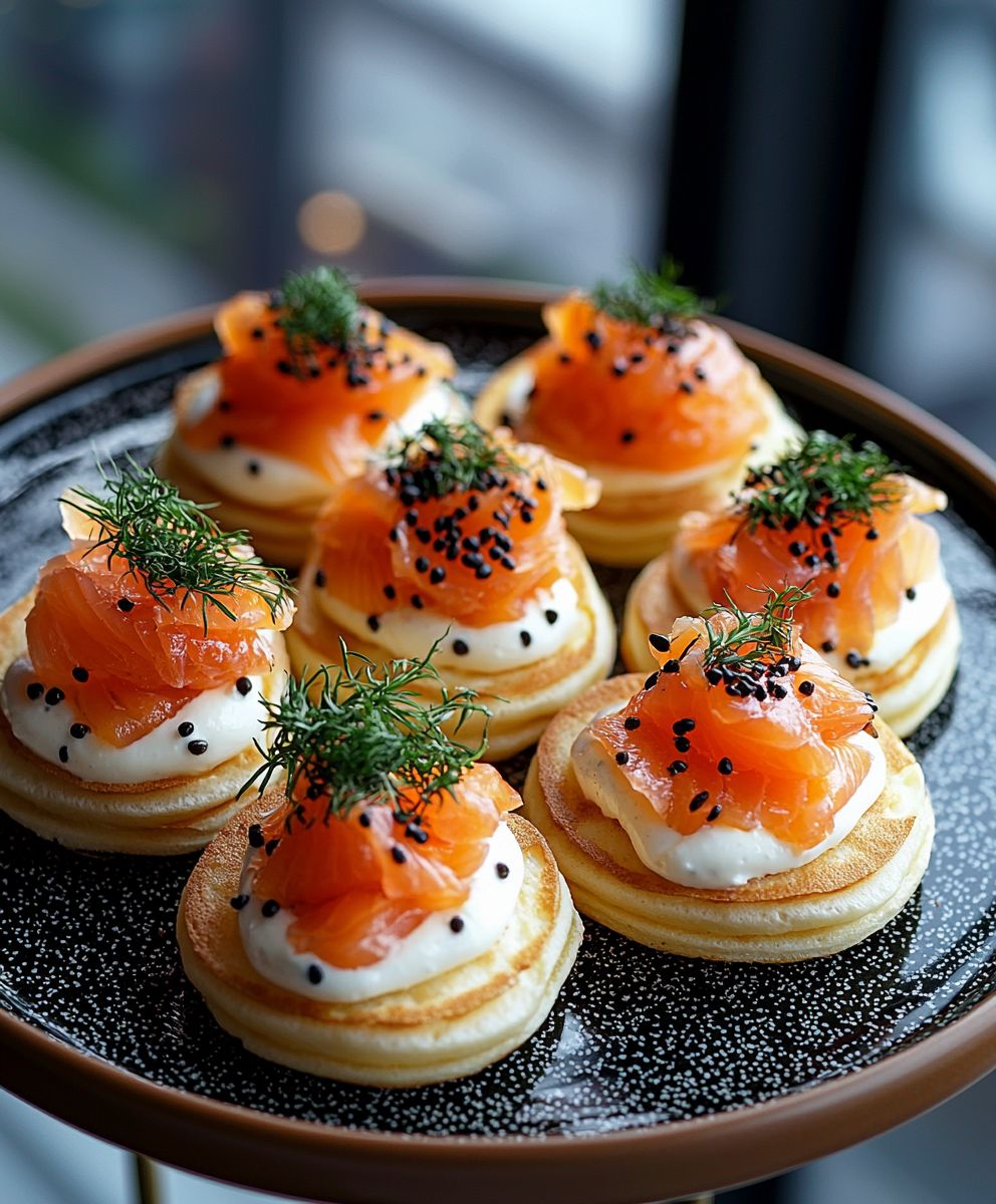 Blinis saumon fumé crème légère