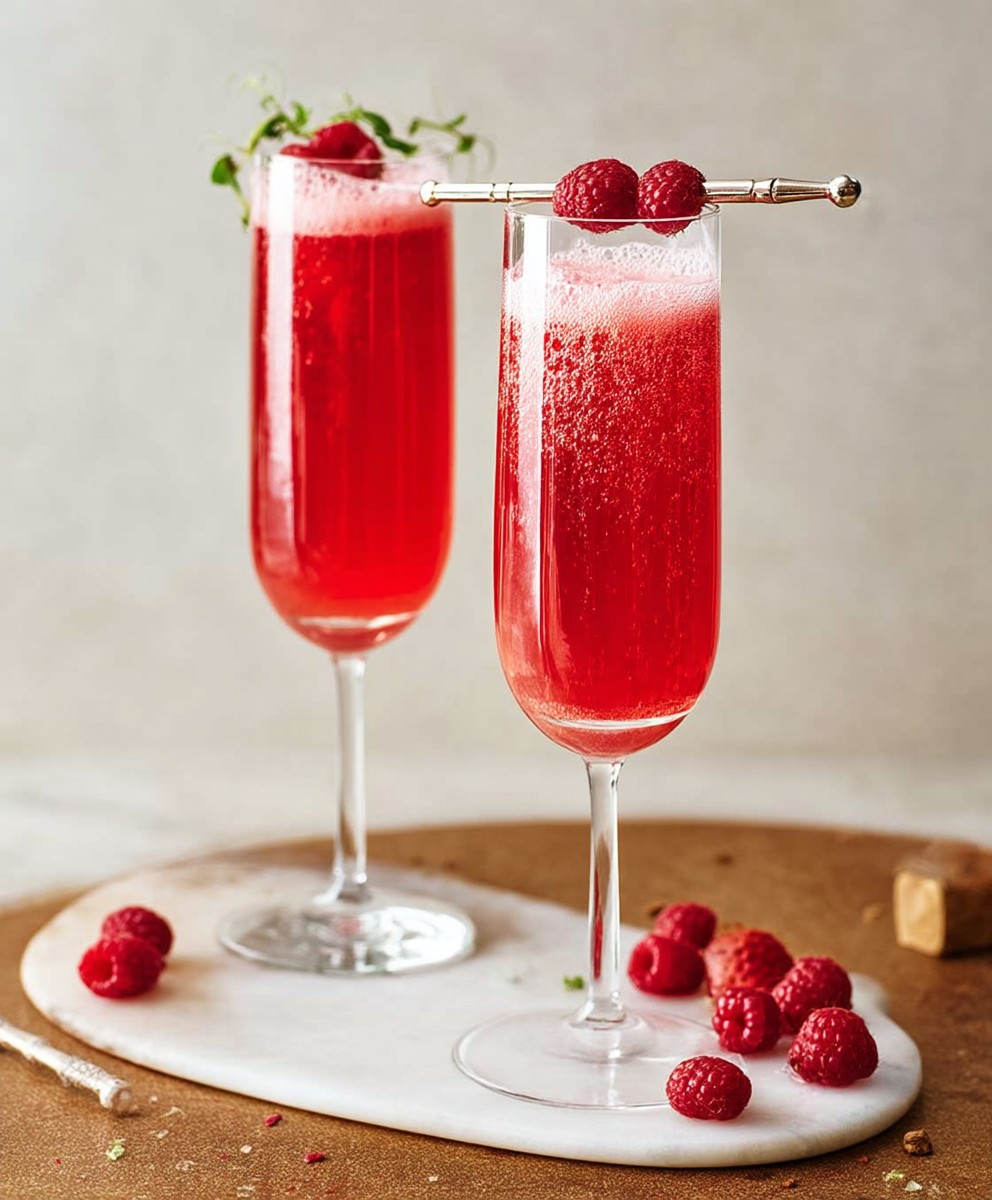 Mimosa framboise rose