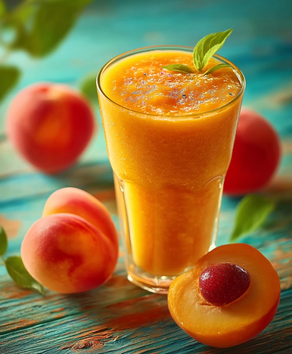 Smoothie pêche abricot