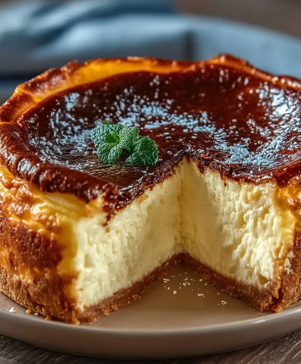 Gateau au fromage basque
