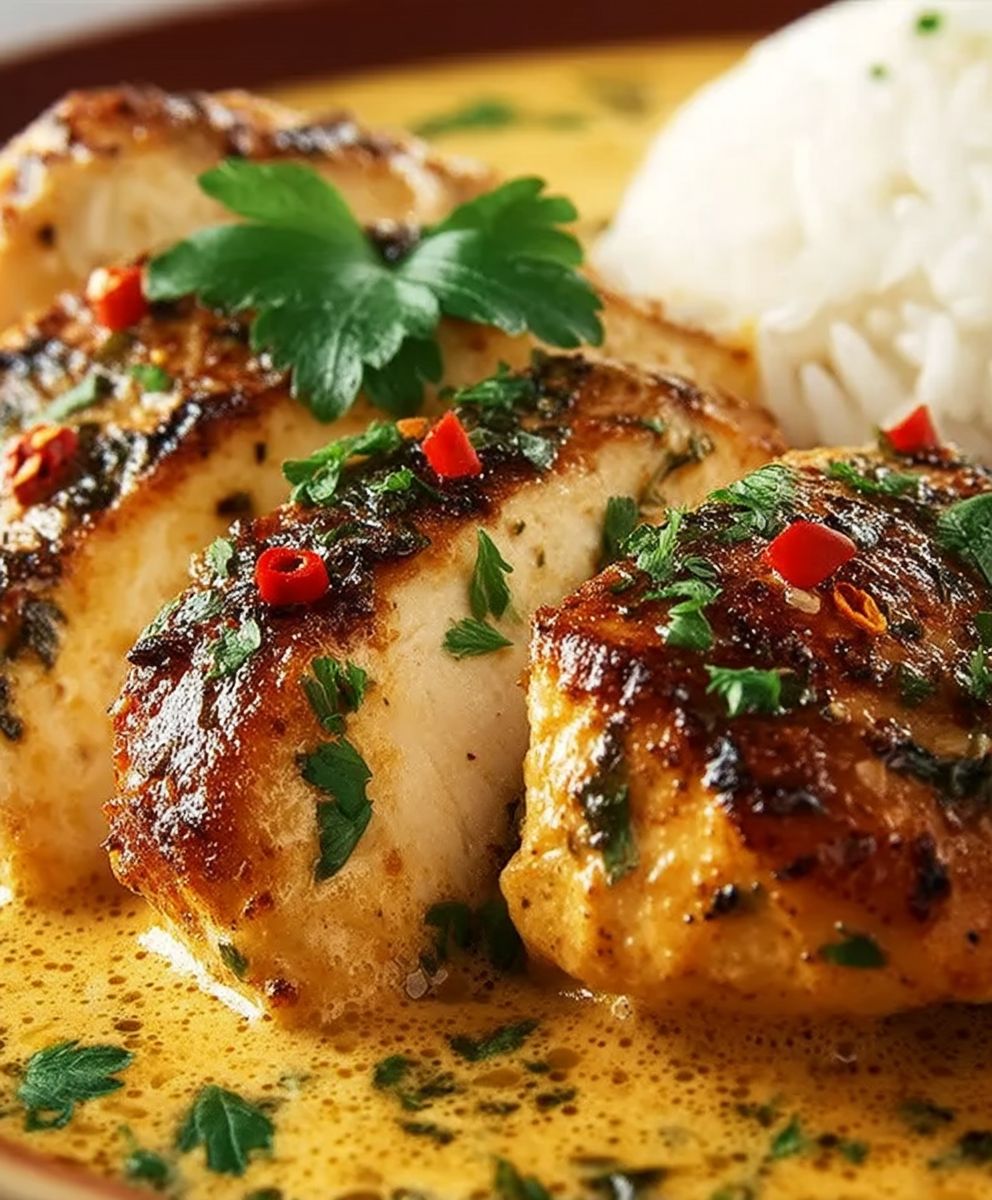 Poulet brésilien épicé noix coco
