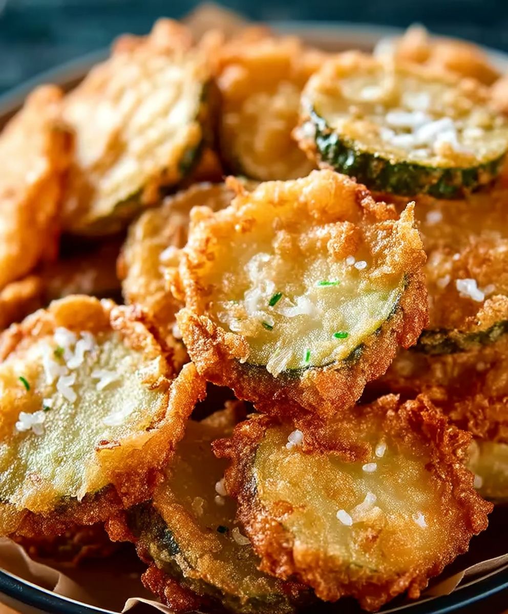 Cornichons frits maison