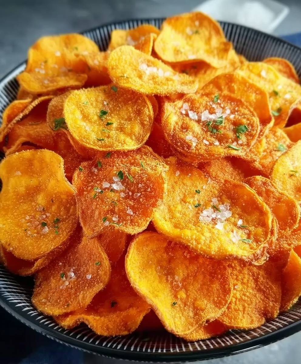 Chips de patates douces friteuse air